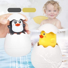 [READY STOCK] Baby Egg Duck Bathroom Toy for Kids Floating Spray [Duck] [Penguin] [Dinosaur]